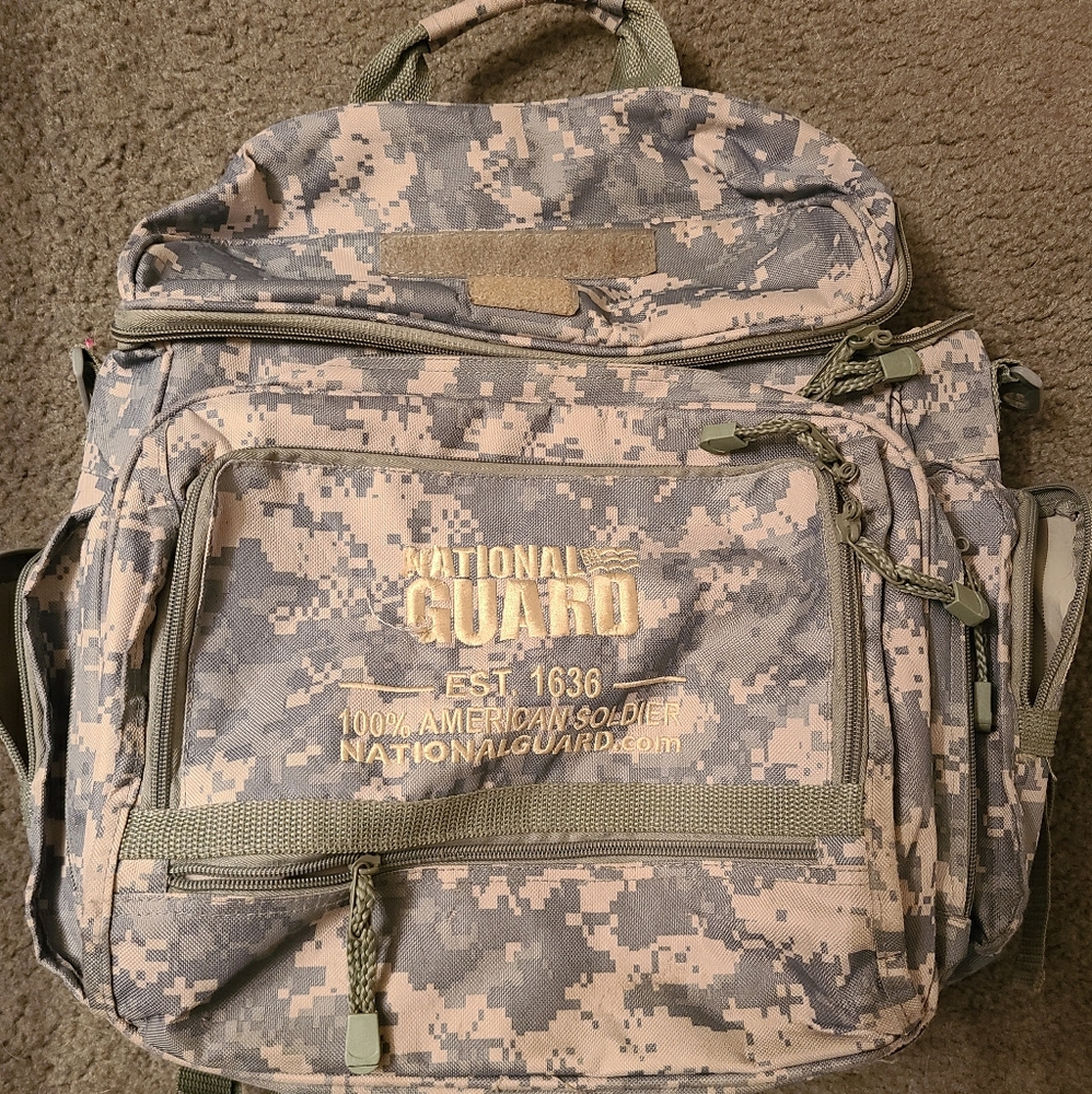 **Camo National guard backpack **